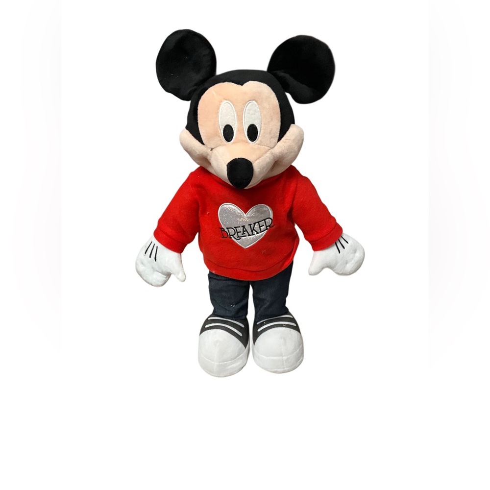 Disney 24 in Tall Valentine's Day Mickey Mouse Heart Breaker Plush Greeter